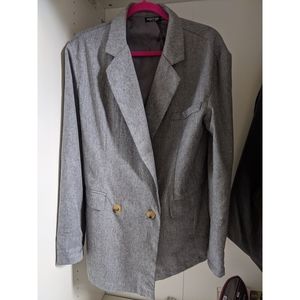 NASTYGAL Oversize Doublebreasted Blazer